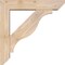 Ekena Millwork Funston Slat Smooth Bracket w/ Offset Brace, Douglas Fir, 5 1/2"W x 24"D x 24"H BKT0604X24X24FST06SDF - alternate 3